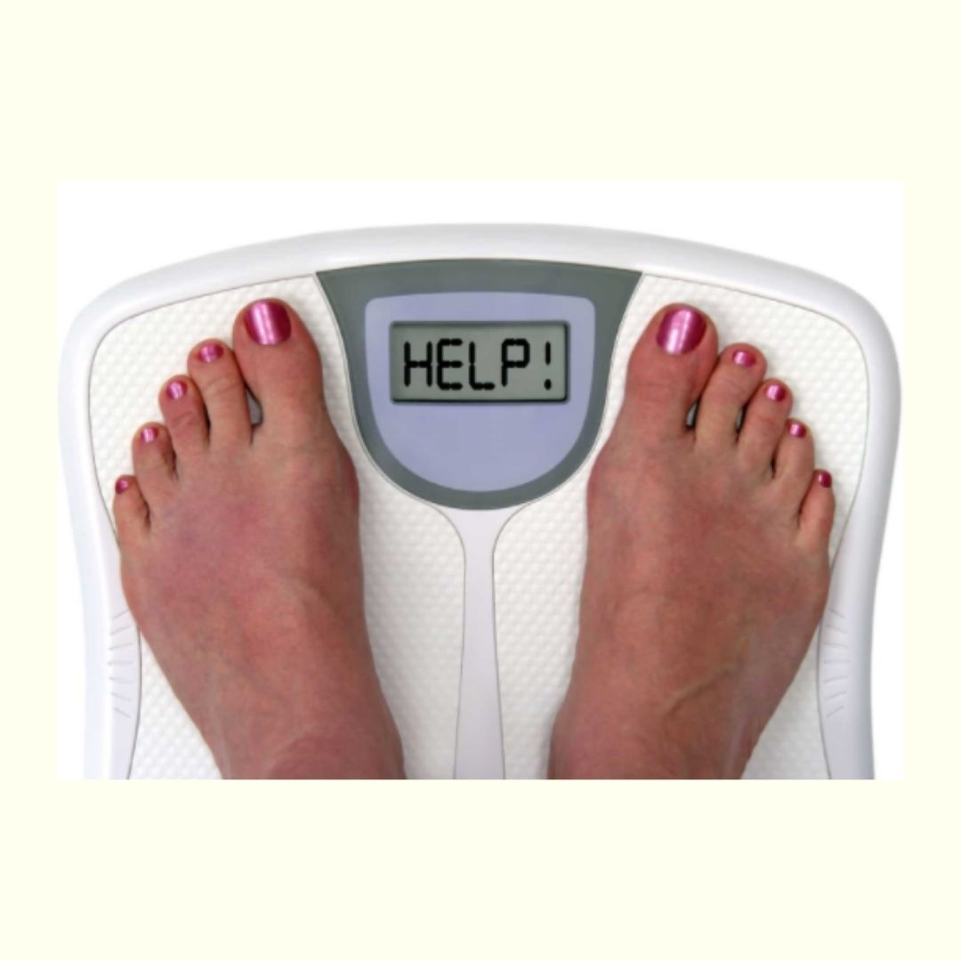 Mary's weight started to change! Scale reading